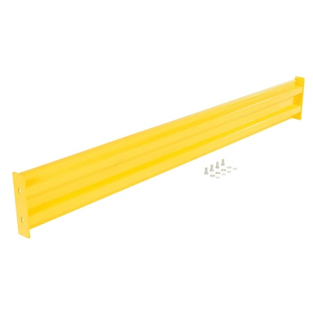 Vestil Bolt-On Style Guard Rail 9 Ft - Yellow GR-F2R-BO-9-YL